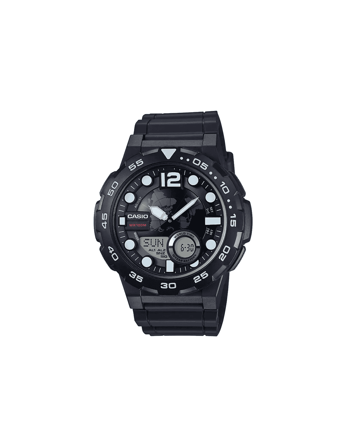 Buy Casio AD204 AEQ100W1AVDF Watch in India I Swiss Time House