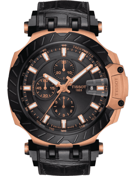Tissot black online watch