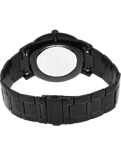 Fossil men's black sales diamond dress watch