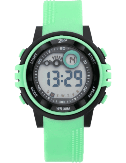 how to reset time in zoop digital watch