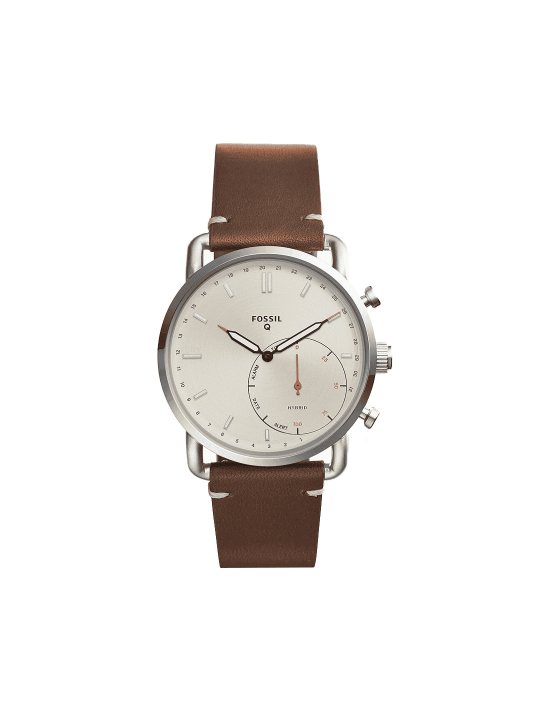 Fossil Watches Fossil Mens CH2890 Chronograph White Dial Brown Leather ...