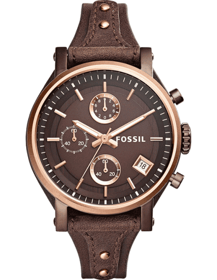 burgundy fossil watch