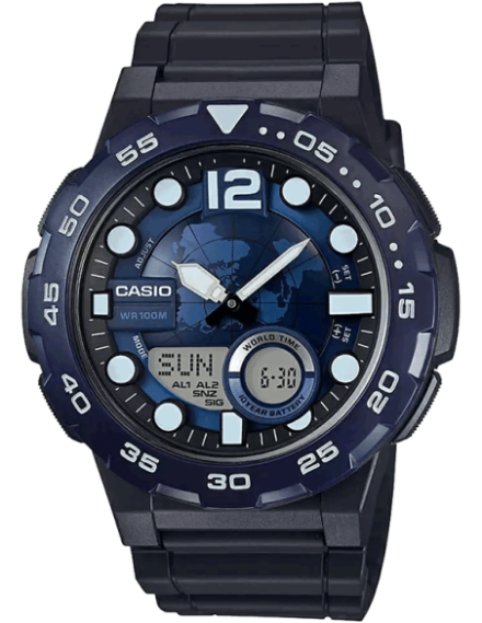 Casio Watch Classic Sports Digital Black/Blue F-91WM-2ADF – Watches &  Crystals