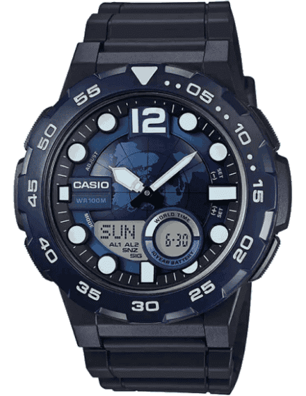 Casio Watch Classic Sports Digital Black/Blue F-91WM-2ADF – Watches &  Crystals