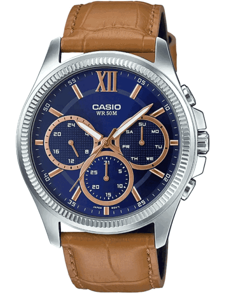 Buy Casio A1357 MTP-E315L-2AVDF Enticer Men Watch in India I Swiss