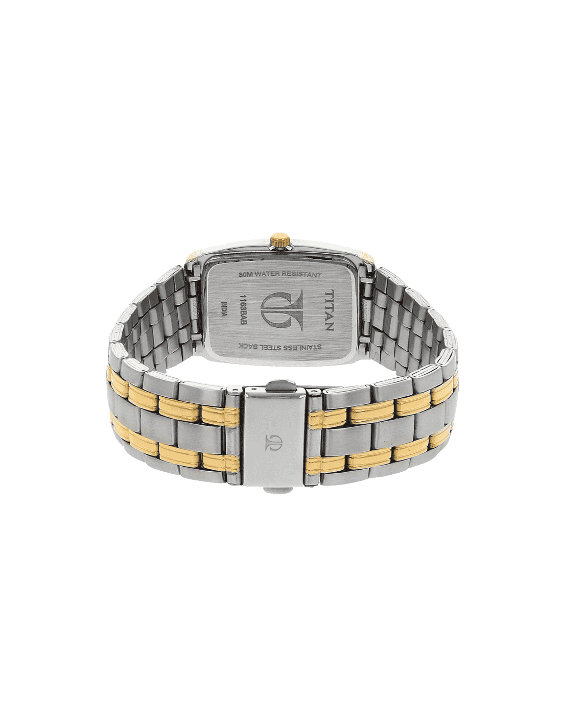 Titan watch stainless steel best sale back