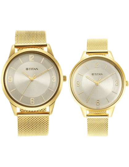 Titan watches for deals him and her