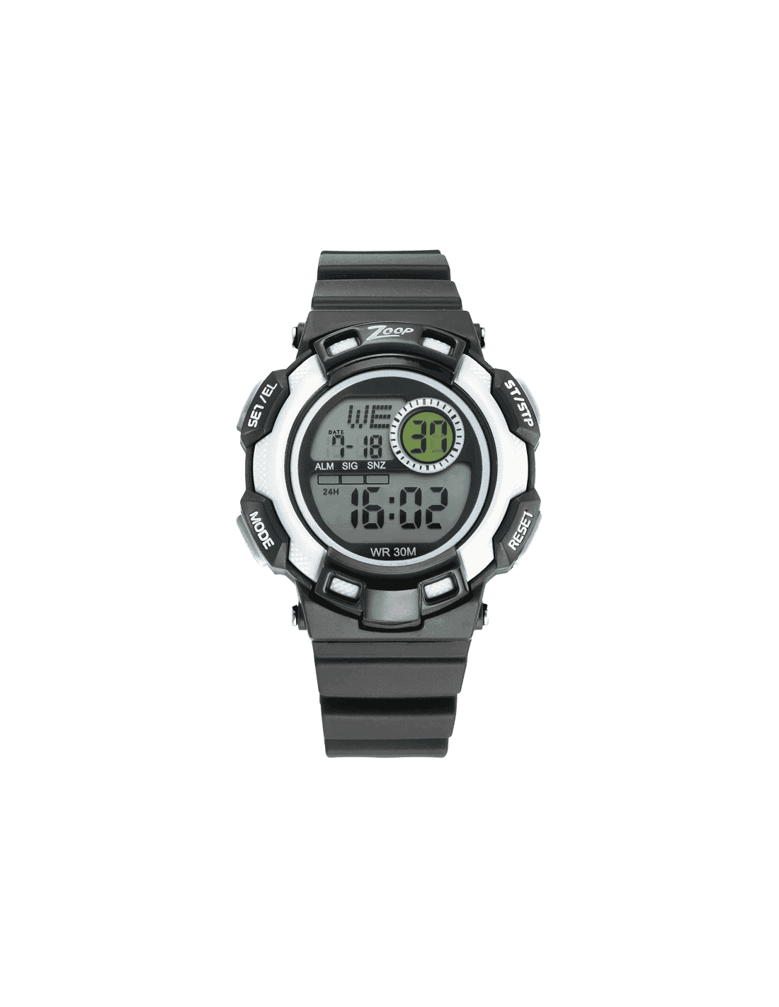 how to reset time in zoop digital watch