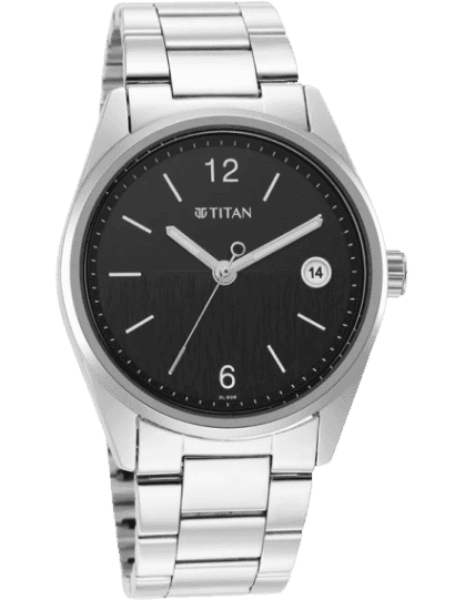 Titan steel deals watches