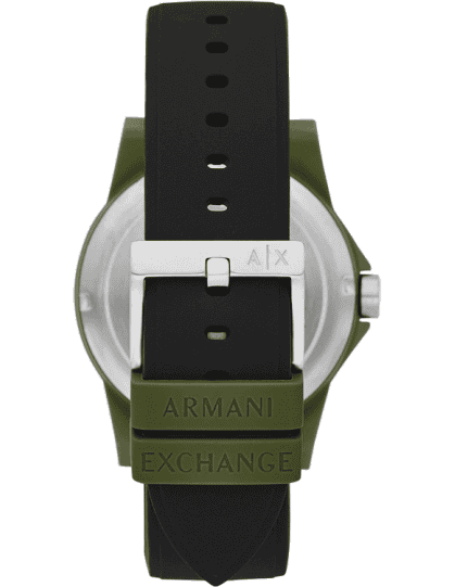 Armani exchange men's top military green strap watch