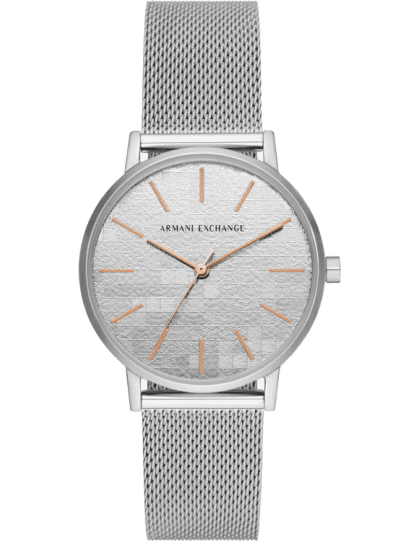 Armani exchange silver best sale womens watch