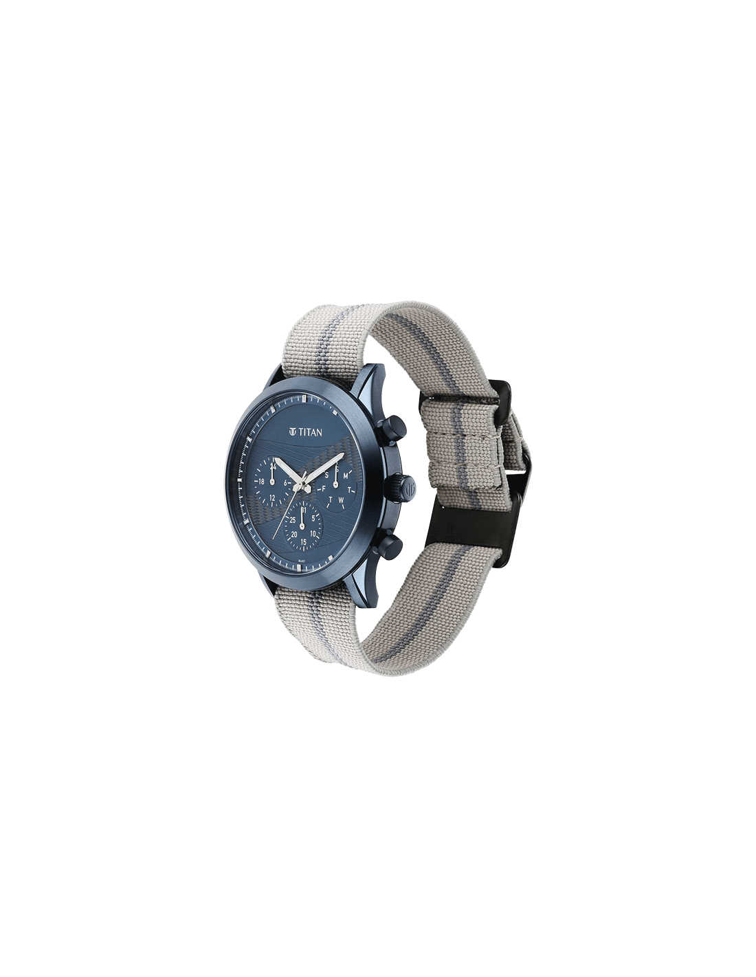 Buy Online Titan Athleisure Blue Dial Quartz Multifunction Nylon Strap  watch for Men - nr90129qp01