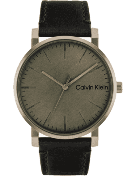 Calvin Klein rise K7A231C3 Uhr Damen Weiß Grau Lederarmband