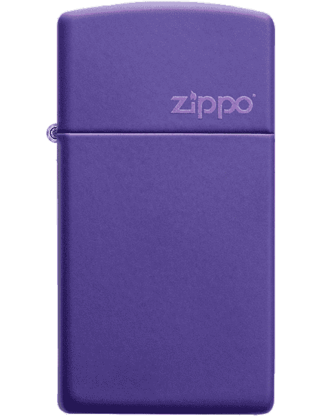 Slim??Purple Matte Zippo Logo - 1637ZL-092730