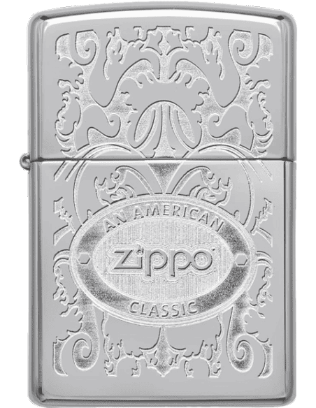 WPL Gleaming Patina Polished Chrome Lighter - 24751-000024