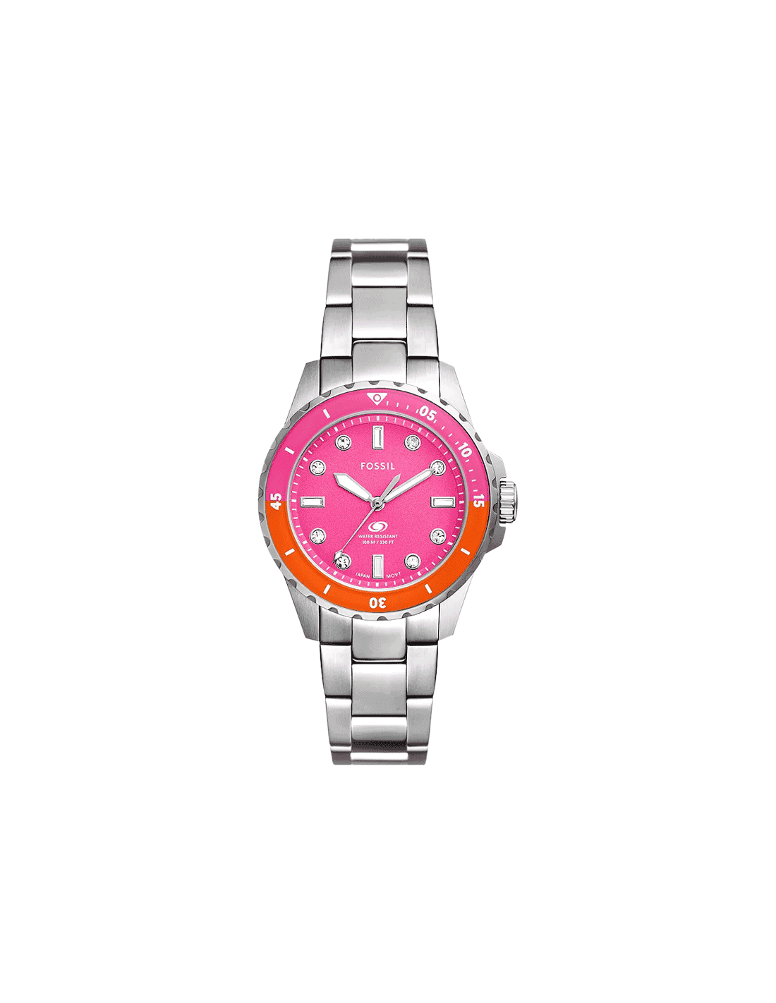 Fossil Blue Dive Fossil Uhr Rosa Zifferblatt Fossil Riley Fossil