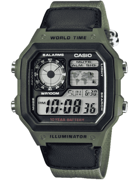 Casio D101 - AE-1200WHB-3BVDF Youth Watch
