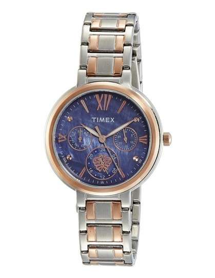 Timex rose gold best sale women's watch tw000w208
