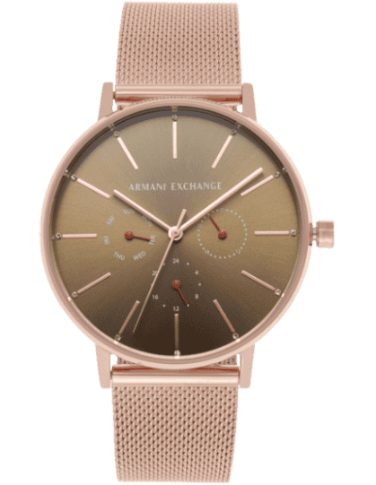 armani exchange transparent watch