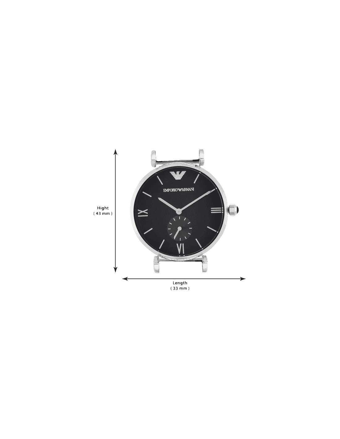 Ar1676 armani outlet watch price