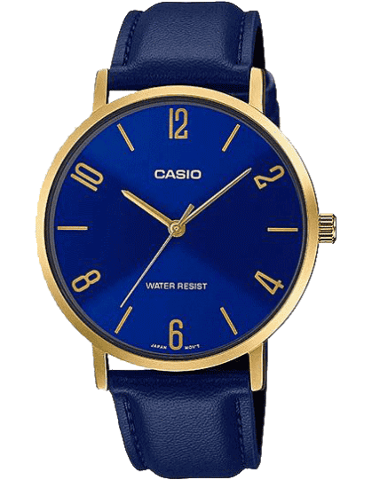 Casio enticer sales blue dial