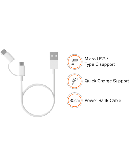 Mi 2 in 1 USB Cable (30cm)