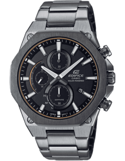 Casio edifice best sale black stainless steel