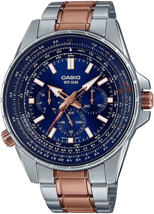 Buy Casio A1568 MTP SW320RG 2AVDF Enticer Men Watch in India I Swis