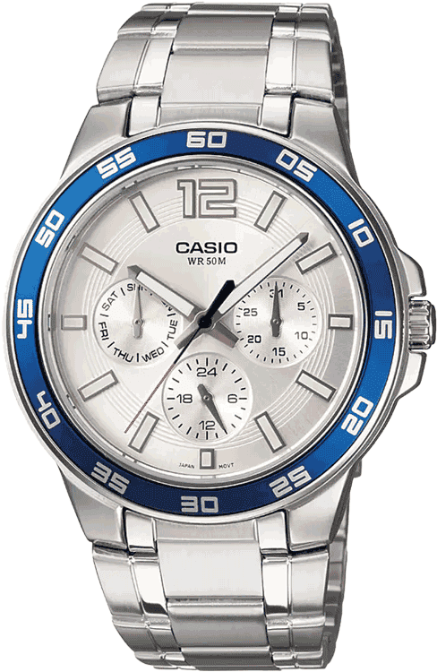 Buy Casio A485 MTP 1300D 7A2VDF Enticer Men Watch in India I Swiss