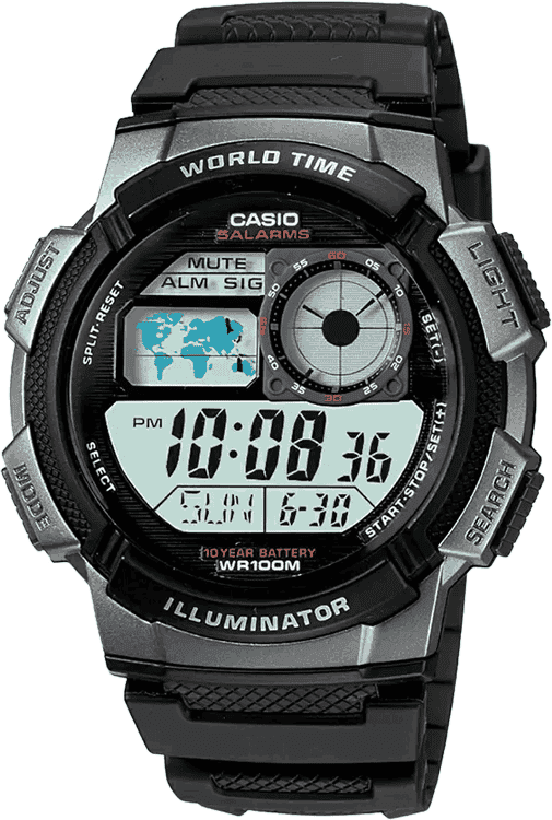 Buy Casio D081 AE 1000W 1BVDF Youth Watch in India I Swiss Time House