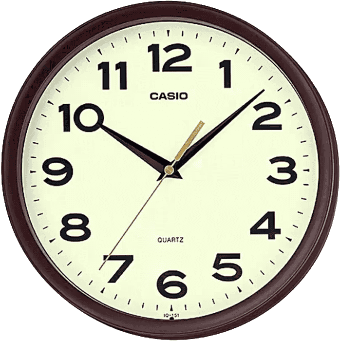 Casio wall clock on sale