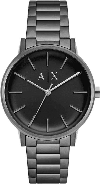 Armani exchange transparent watch new arrivals