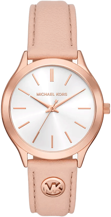mk Michael Kors Leather Analog White Dial Women's Watch-Mk7467, Band