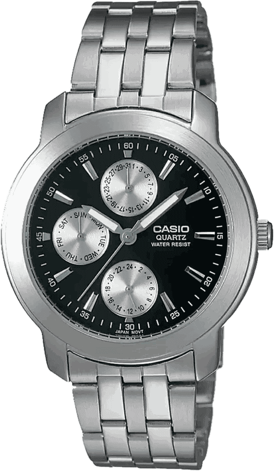 Buy Casio A168 MTP 1192A 1ADF Enticer Men Watch in India I Swiss Ti