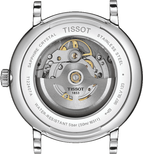 Tissot Gentleman Automatic Orologio Uomo - Cassa 40mm, Bracciale In Pelle, Movimento Svizzero