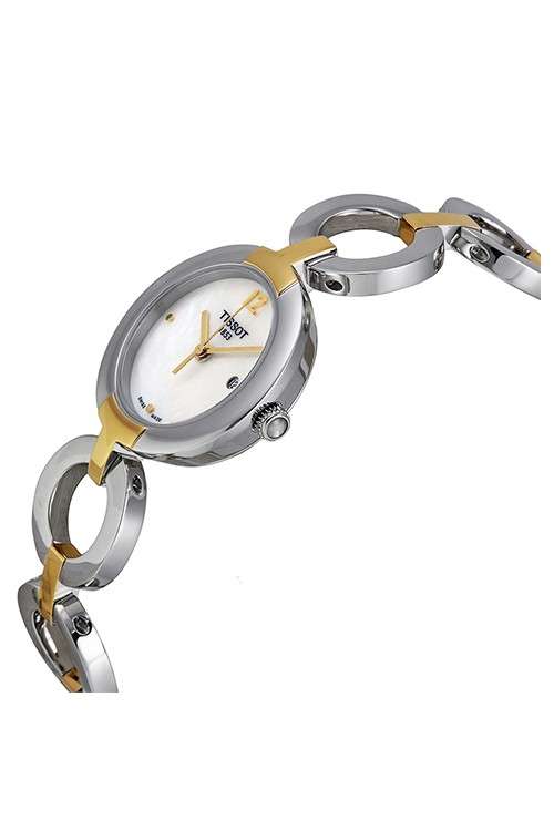 Tissot white mother of pearl dial ladies watch t0842101111601 2025