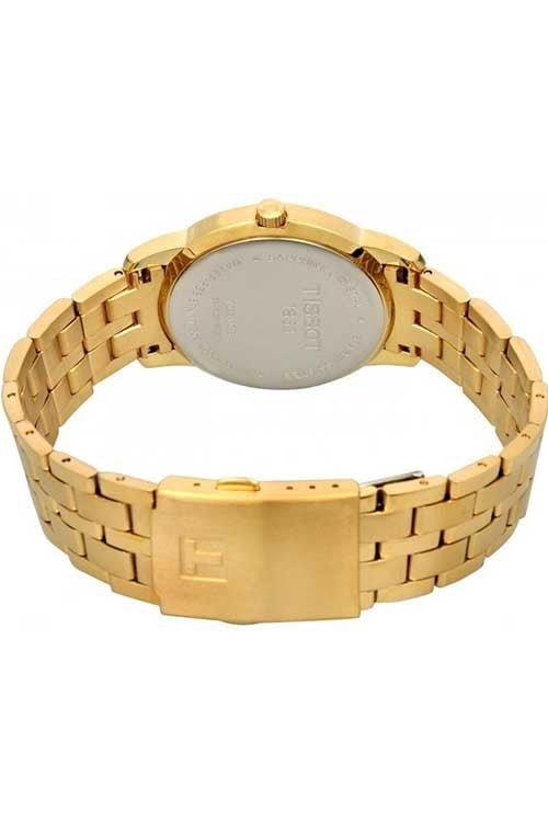 Affordable Stylish Gold Tone Stainless Steel Watch Band Replacement T033.410.33.051.01_K0033766