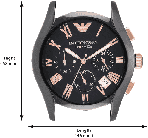 Emporio armani ar1410 men's valente ceramica ceramic chronograph watch shop